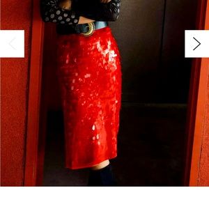 Maeve Sequined Midi Skirt